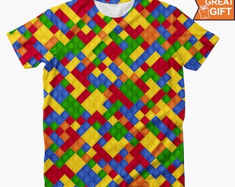 Building Blocks T-shirt, Toy Bricks shirt, Building Bricks, Toy blocks