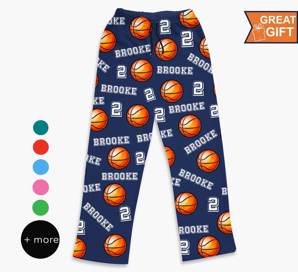 Basketball Gift Boys Personalized Basketball Pajama With Your Name, Sports Gift, Basketball Gift, Gift For Basketball Player, Team Gift, Basketball Team Gift Basketball Team Gift