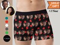 Custom Boxer briefs with Faces, Valentines Day Gift for Husband/boyfriend, Gift for him Anniversary/Christmas, Fathers Day gift