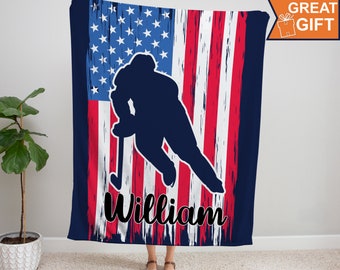 Personalized Hockey Blanket, Sports gift, hockey blanket gift, gift for hockey player, team gift, hockey team gift, custom hockey blanket