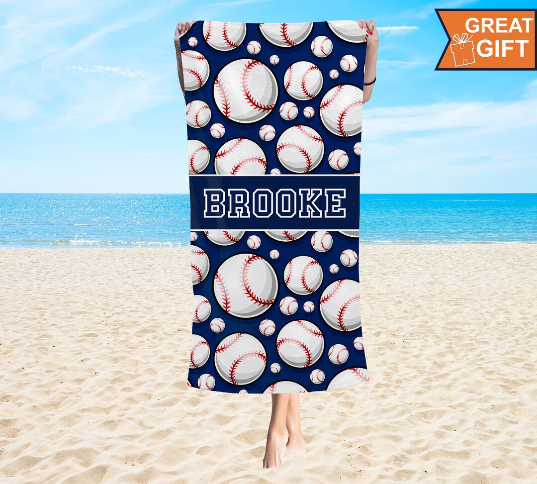 Custom Baseball Towels With Name, Baseball Team Gifts, Sports Gifts, Baseball Gifts, Team Towels