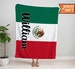 Personalized Mexico Flag Blanket, Mexico Flag Blanket, Mexico gift for him her, gift for Mexican 