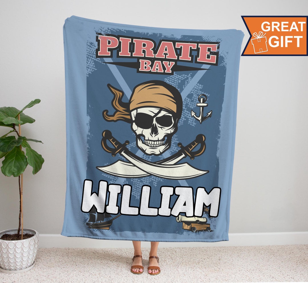 Pirate Blanket Pirate Throw Blanket Pirate Adult Kid Etsy