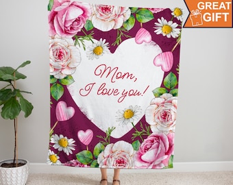 Mothers day gift, personalized mom gift from daughter son, Mom birthday, mom christmas gift, custom blanket, worlds best mom