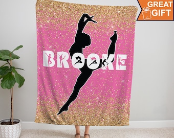 Custom Dance blanket - Personalized Dance Team Gift - Dance Competition - Dance Nationals - Gift For Dancer, Ballerina Gift, Gymnastics Gift