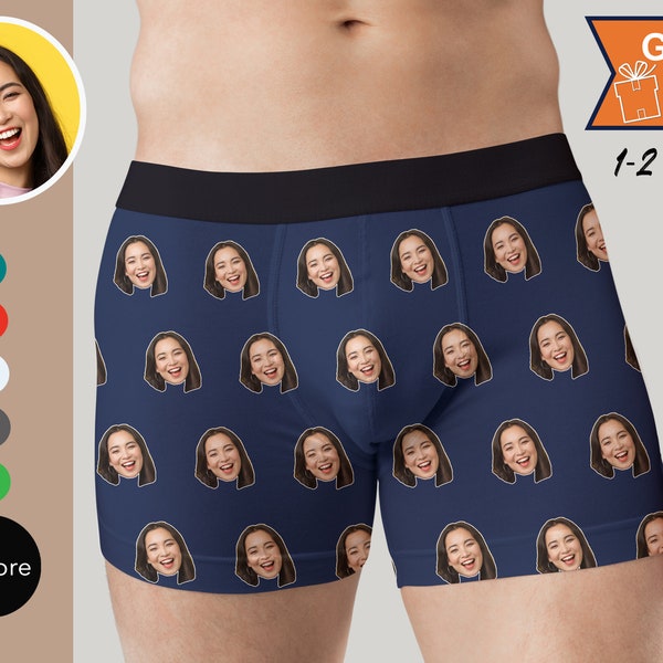 Custom Boxers with face, Personalized boxers, Gifts for dad fathers day, Gifts for him, dads birthday, gift for grandpa, Fathers Day gift