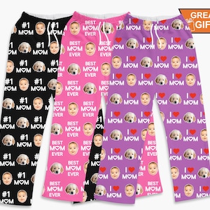 Custom face pajamas, Personalized Photo Gifts for mom, mom gifts, mother day gifts, gift for grandma, photo gift for mom, new mom gift