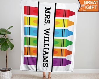 Personalized Teacher Blanket, Teacher gift, teacher appreciation, gift for teacher, personalized teacher gift, elementary teacher