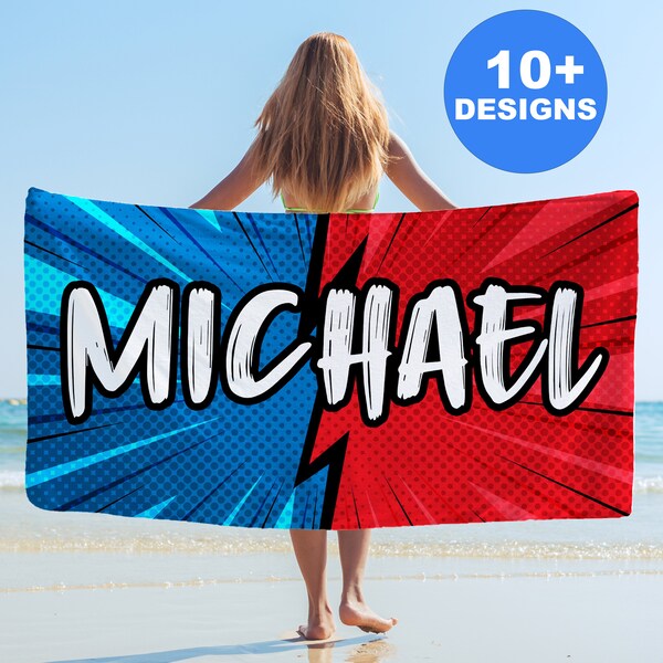 Superhero Towel Etsy