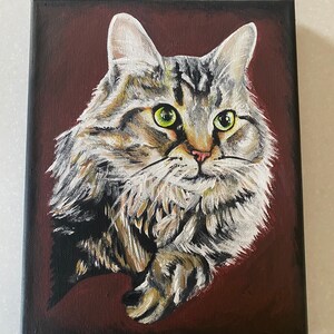 Custom Pet Acrylic Painting on Canvas