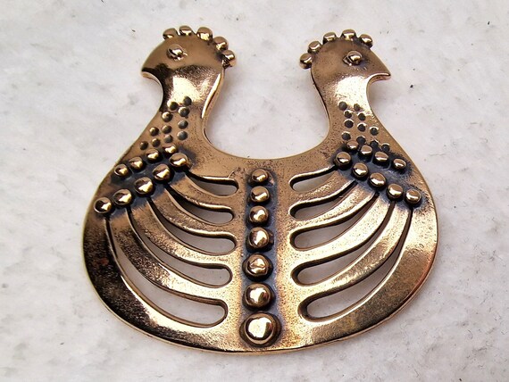 Uni David-Andersen bronze brooch Norway. Design L… - image 4