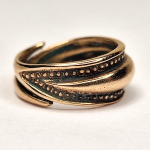 Anello in bronzo Sigmund Espeland serie Snorre età vichinga Norvegia scandinava