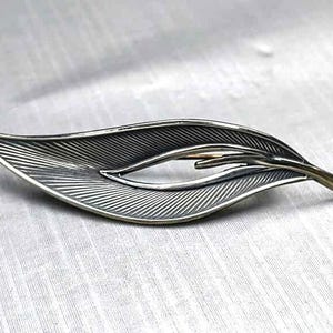 Edel metal  Vintage Sterling Silver Brooch Modernist Norwegian Mid-Century Jewelry Noble metal design
