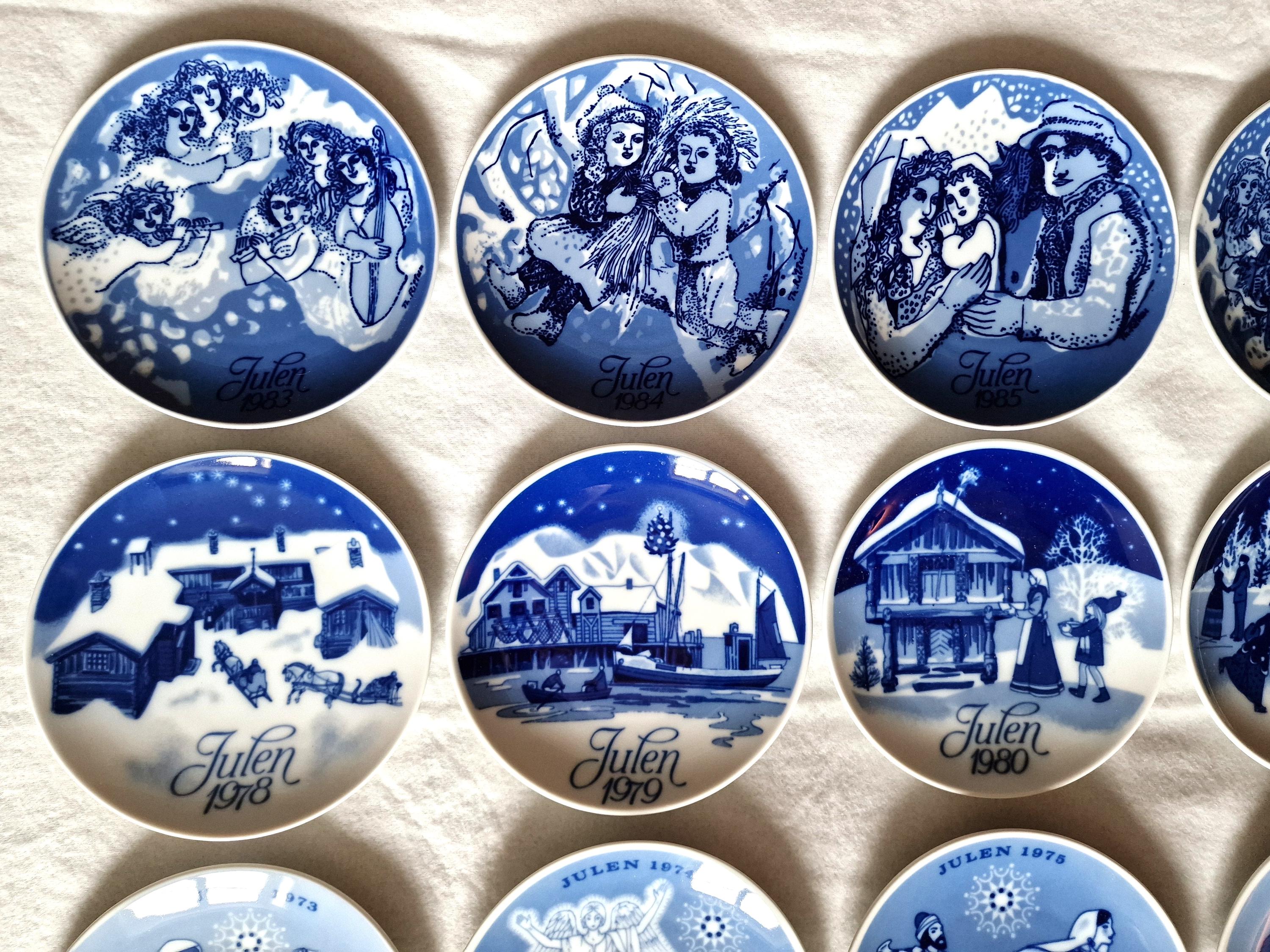 ★美品★ 1969年　ビンテージ　クリスマスプレート　PORSGRUND ☆美品☆ 1969年 ビンテージ クリスマスプレート PORSGRUND Vintage 72