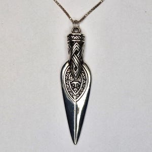 Sigmund Espeland Snorre viking sterling silver 925 s spear tip pendant necklace Norwegian design