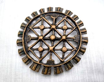 ヴィンテージ UNN TANGERUD for Uni David Andersen ブロンズ ブローチ