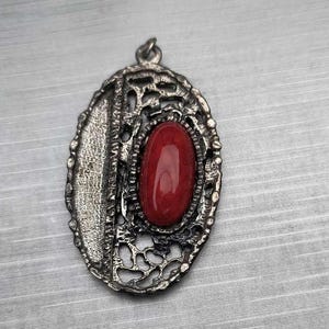 Ciondolo Astri Holthe vtg Collana in peltro Scandinavo Norvegese Norvegia