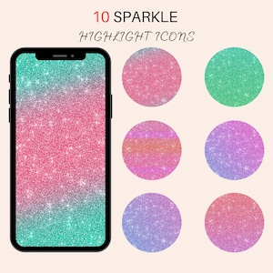 Glitter Instagram Highlight Icons | Insta Highlights | Instagram Highlight Cover| Pink Highlight Icons| IG Story Highlight Cover