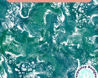 Verts et bleus pour peinture transparente motif - lot de deux fichiers pour sublimation, papiers peints, impression, conceptions transparentes, PNG