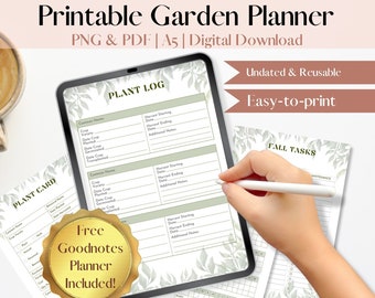 Garden Planner Printable, Printable Gardening Organizer, Garden Planning Journal, Planting Schedule Tracker, Gardener's Digital Planner