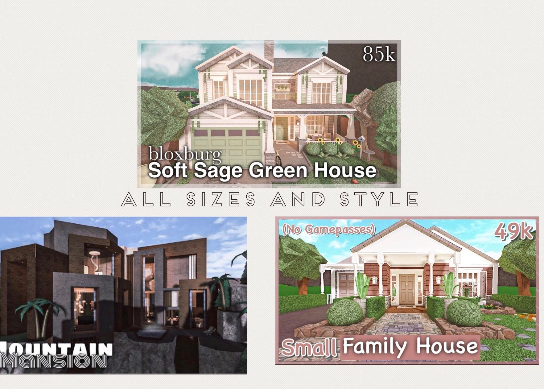 Bloxburg House Builder! No Money Is Provided! Pease Message Me Before You  Buy!