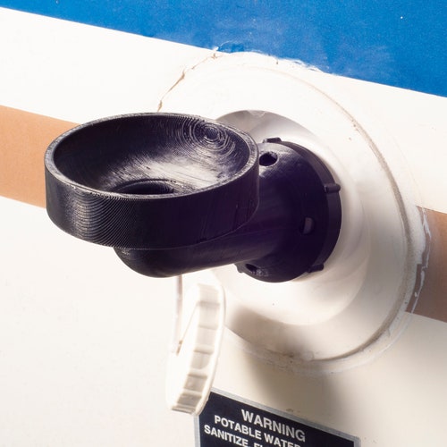 Large RV Travel Trailer Fresh Water Fill Funnel Hands Free Etsy