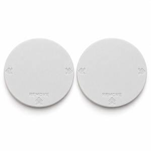 Adjustable RV AC Vent Covers, White Pair — AC Only, Not for Heat