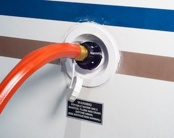 RV / Travel Trailer Fresh Water Tank Fill Hose Adapter, HANDS FREE!!!