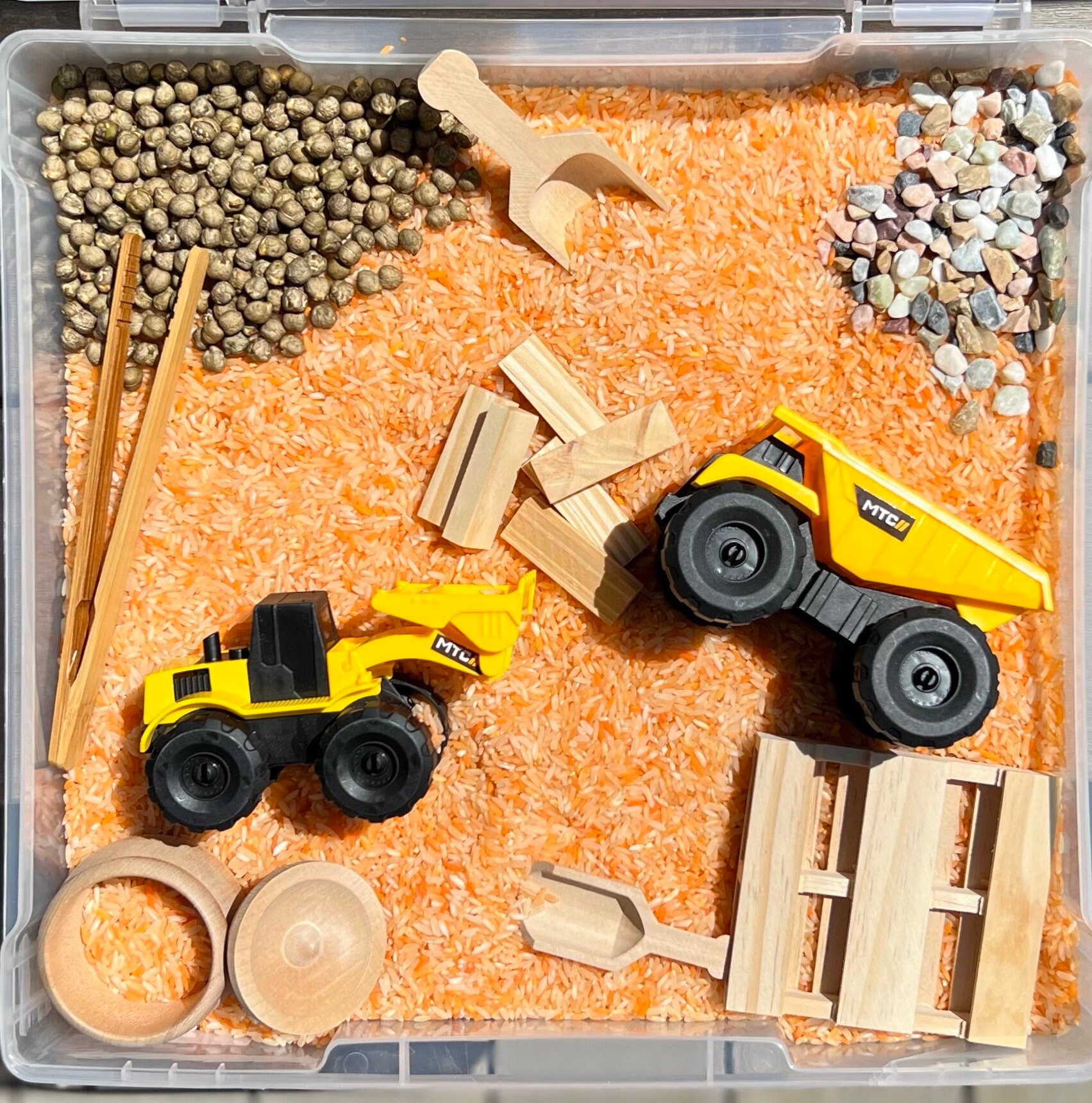 Construction Sensory Bin Etsy