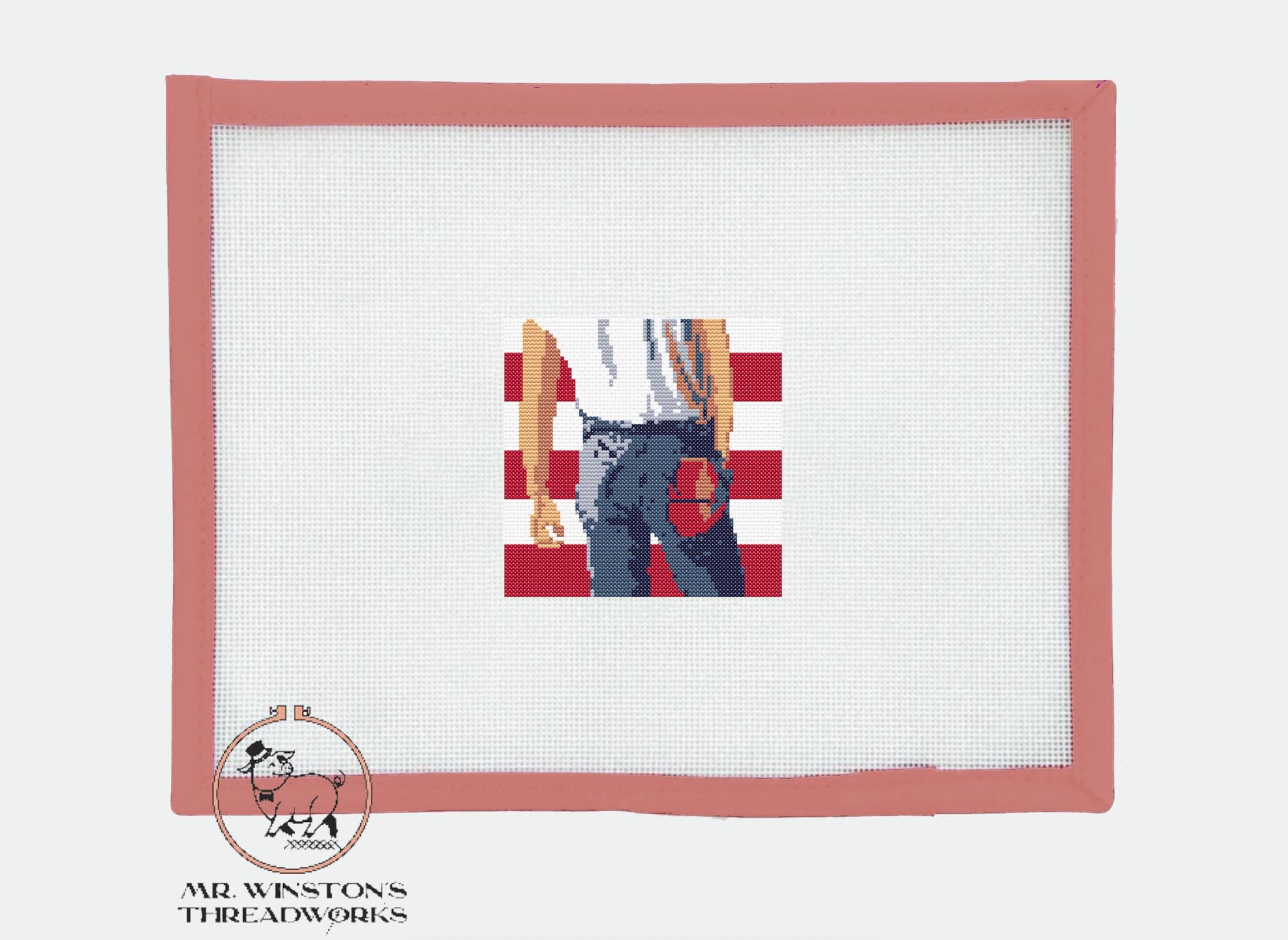 Bruce Springsteen Born in the USA Album Cover Cross-Stitch Pattern