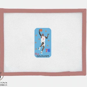 Patrón de punto de cruz de Allen Iverson Layup: un homenaje a The Answer