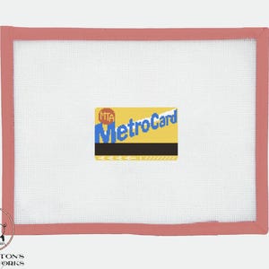 Padrão de ponto cruz NYC MetroCard