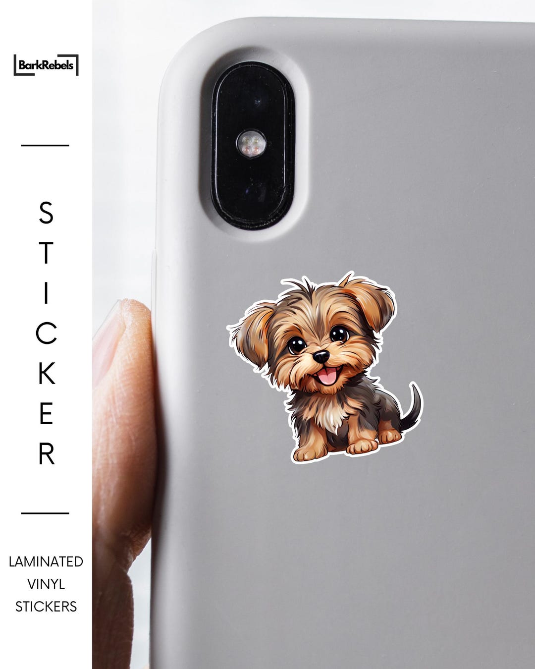 Yorkie Sticker 1.5 or 3 Inch – Cute Yorkshire Terrier Puppy Vinyl ...