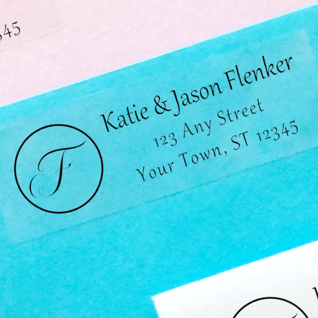 Realtor Address Labels, Monogram Mailing Labels, Real Estate Return ...