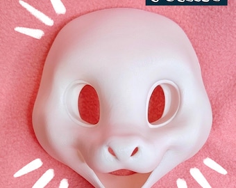 Kemono Cat Feline Fursuit Head Base, 3D Printed PLA, Customizable HQ Base for Costumes, Fursuits, Cosplay & Mascots