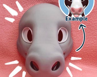 Horse Donkey Fursuit Head Base, 3D Printed PLA, Customizable HQ Base for Costumes, Fursuits, Cosplay & Mascots