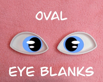 Oval Fursuit Eye Blanks &quot;Follow me&quot; / 3D Printed in PLA / Custom Sizes / HQ print for costumes, fursuits, mascots, cosplay