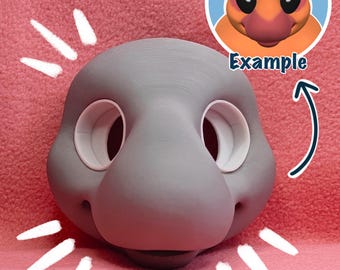 Moth Bug Dragon Fursuit Head Base / 3D Printed in PLA / Customizable Options /  HQ Head base for costumes, fursuits, mascots, cosplay