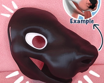 Bull Terrier Fursuit Head Base, 3D Printed PLA, Customizable HQ Base for Costumes, Fursuits, Cosplay & Mascots