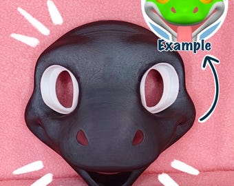 Frog Fursuit Head Base, 3D Printed PLA, Customizable HQ Base for Costumes, Fursuits, Cosplay & Mascots