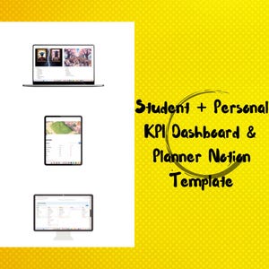 Student + Personal Notion Planner Template