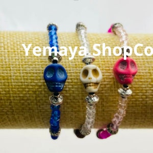 Holy Death Skull Bracelet // Santa Muerte Pulsera con Calavera