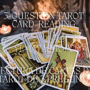 3-Question Tarot Card Reading // Lectura de cartas del tarot de 3 preguntas