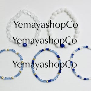 Orisha Yemaya Godness Bracelets/Pulseras Orisha Diosa Yemaya