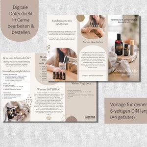 Canvas Flyer Design | Doterra Flyer Template for New Clients | Essential Oils Flyer as PDF Template| editable | doTERRA Advisor