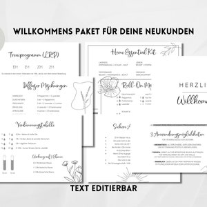 Welkomstpakket etherische oliën | Doterra-consulent | Home Essentiële Kit Welkom | Oliën Receptkaarten | Canva-sjabloon | Downloaden