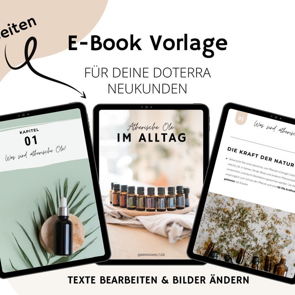Canva Ebook Design | Doterra Consultant Template for New Clients | Essential oils info as PDF template| editable | To send via WhatsApp