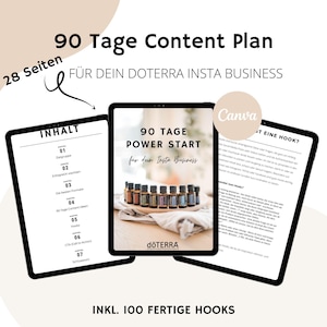 doTERRA E-Book Social Media | Insta Business Guide doterra Berater | 90 Tage Content Plan Hooks | Digital Download PDF | Instagram Marketing