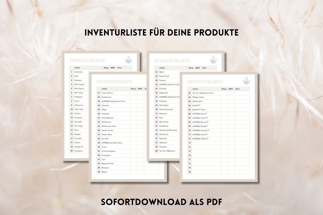 Oil Winterizing Checklist.pdf Inventory List for Oils | Doterra Consultant | Checklist | Inventory ...