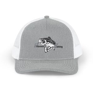 Embroidered Bass Fish Snapback Cap, Adjustable Trucker Hat for Fishing Lovers, Outdoor Adventures, Boating, Gifts for Dad
